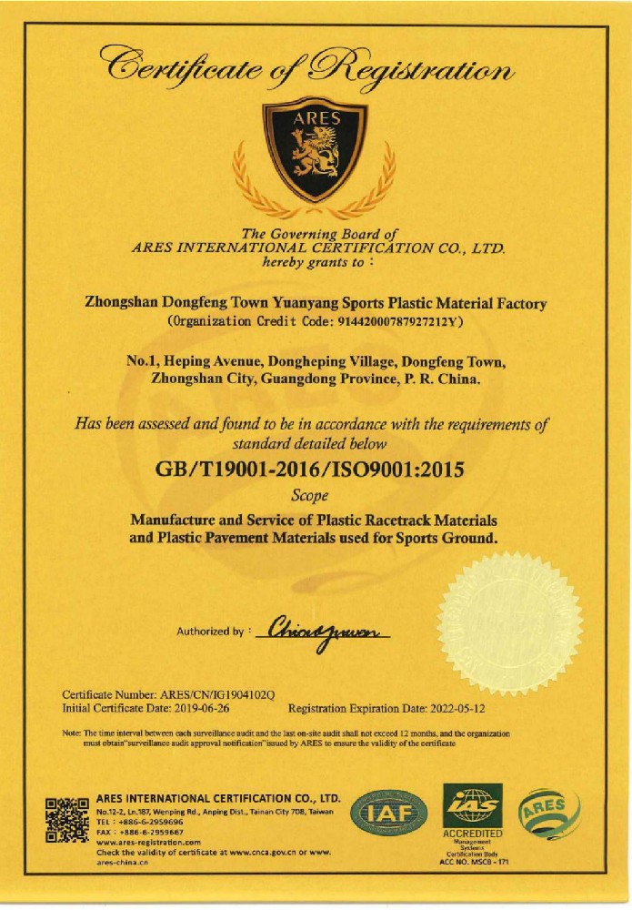 ISO9001 Certification