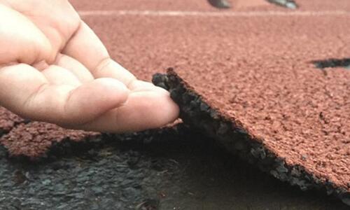 How to prevent rubber running track quality problems
